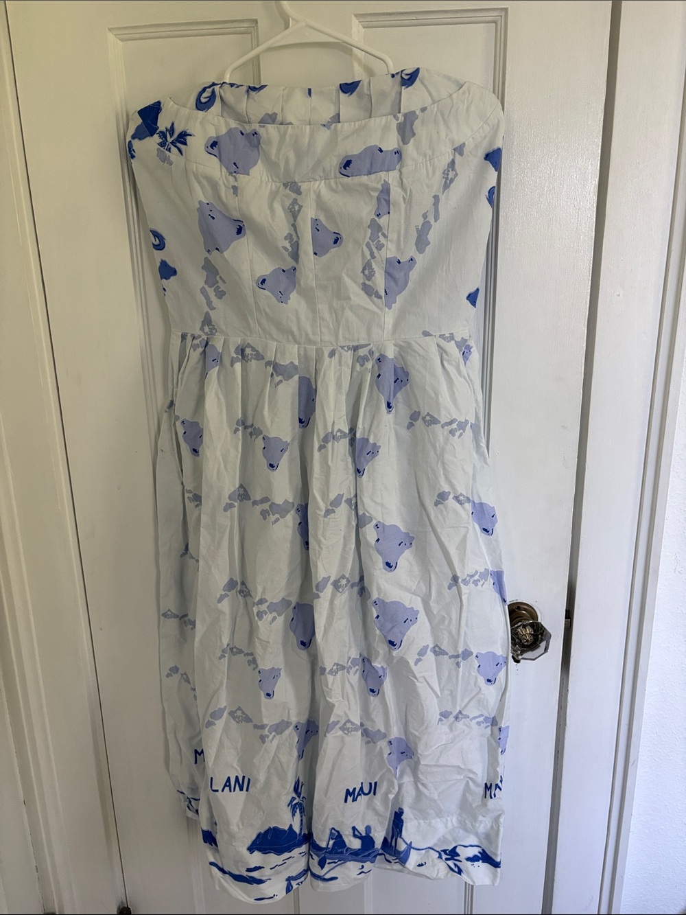 Light Blue Print Dress